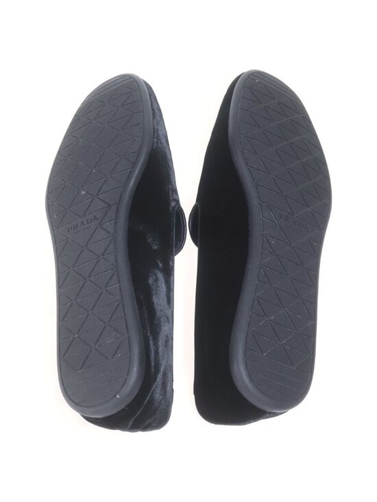 Prada Triangle Logo Suede Loafers Slip on 8 main image 6